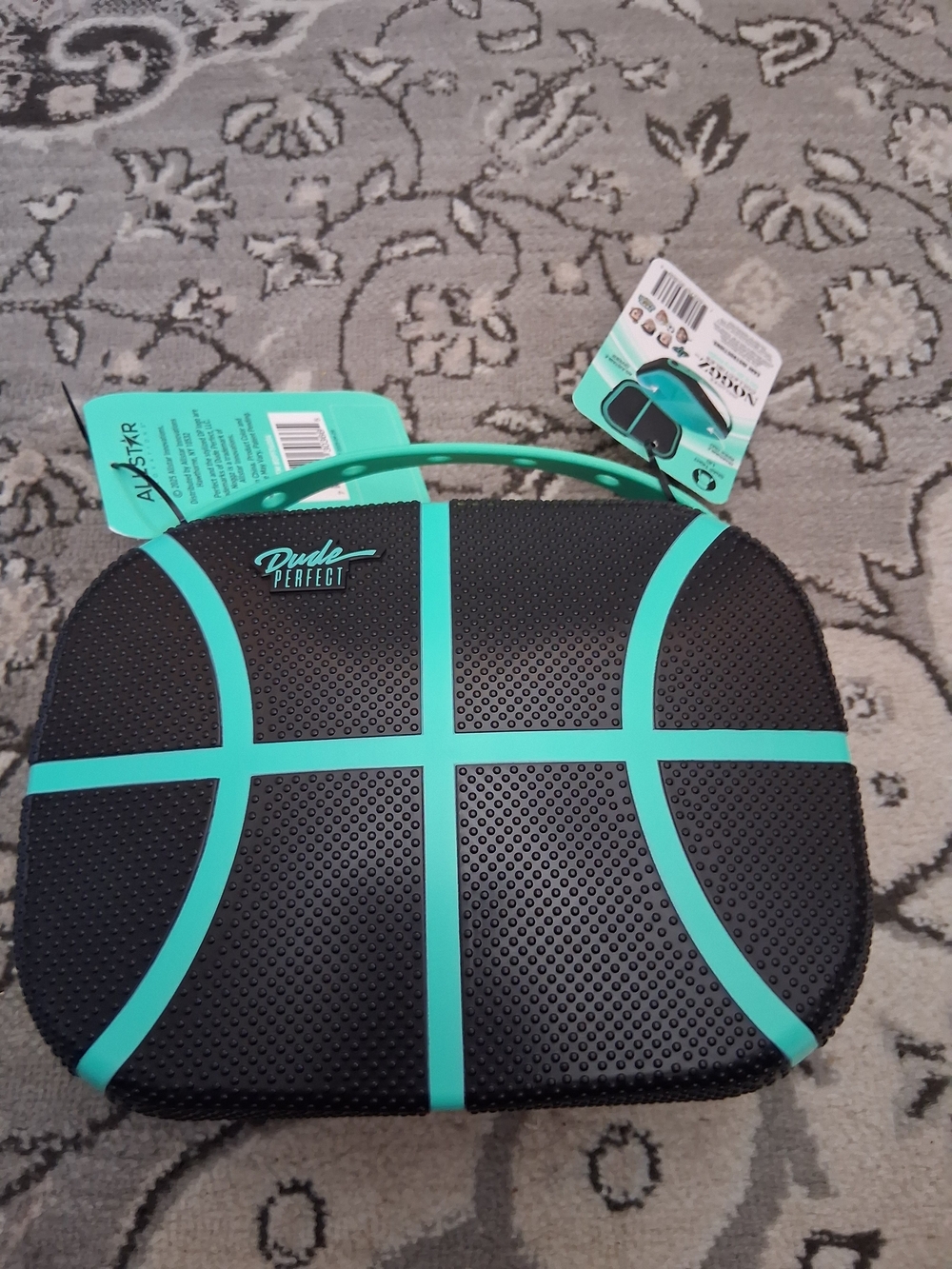 Dude Perfect Kids Basketball Lunch Box - Black and Teal